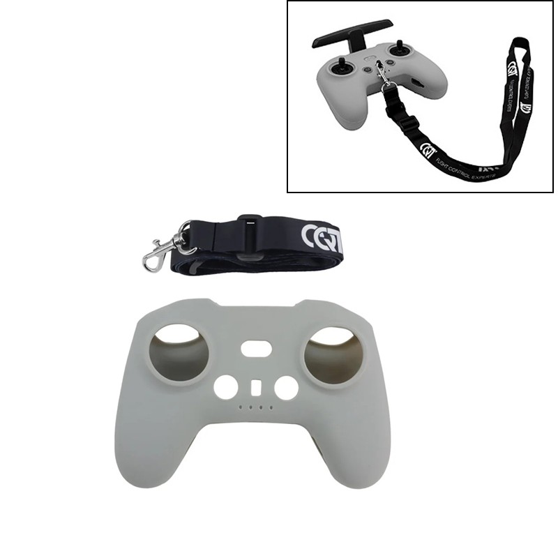 Drone Rc Neck Strap - 2in1 シリコンケース + ネックストラップストラップリモコン防塵保護カバー DJI FPV