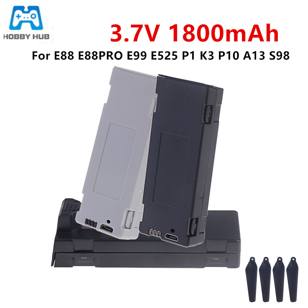 Lipo Battery Charger - E88 バッテリー充電式バッテリー 3.7V 1800mAh RC ドローン