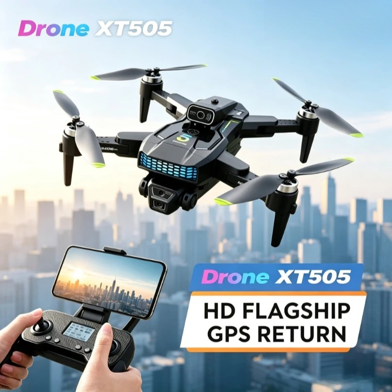 Xt505 Rc Drone - オリジナルXT505折りたたみ式GPSドローン ブラシレス 5G WiFi FPV デュアルカメラ