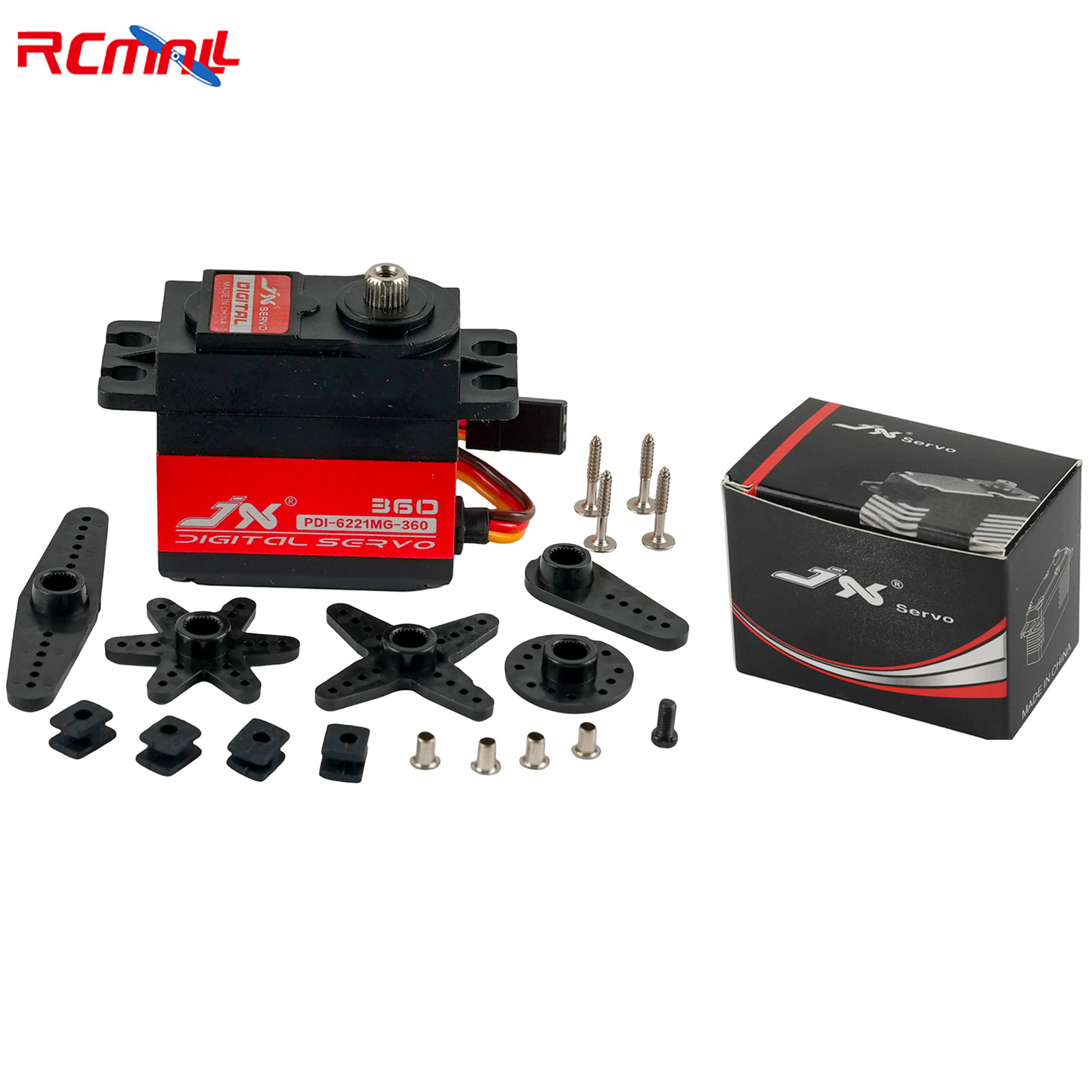 Drone Motor Rc Car - JXサーボ 6221MG 20KGサーボモーター 高トルク防水デジタルサーボ 360度 °