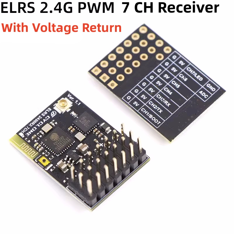 Drone Rc Aircraft - Rcカー、fpvドローン、クワッドコプター、elrs 2.4g、pwm、7ch、6ch、crsfレシーバー、サイクロンサポート、elrs 3.2プロトコル用の銅パイプアンテナ