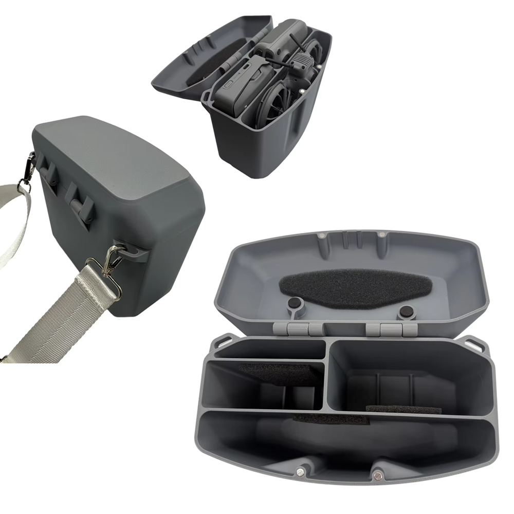 Drone Neo Rc - DJI Neo 2用3Dプリント製ボックス、磁気蓋付き、調整可能なストラップ、ドローンバッテリーハブとRC N3コントローラーを収納できるハードキャリングケース