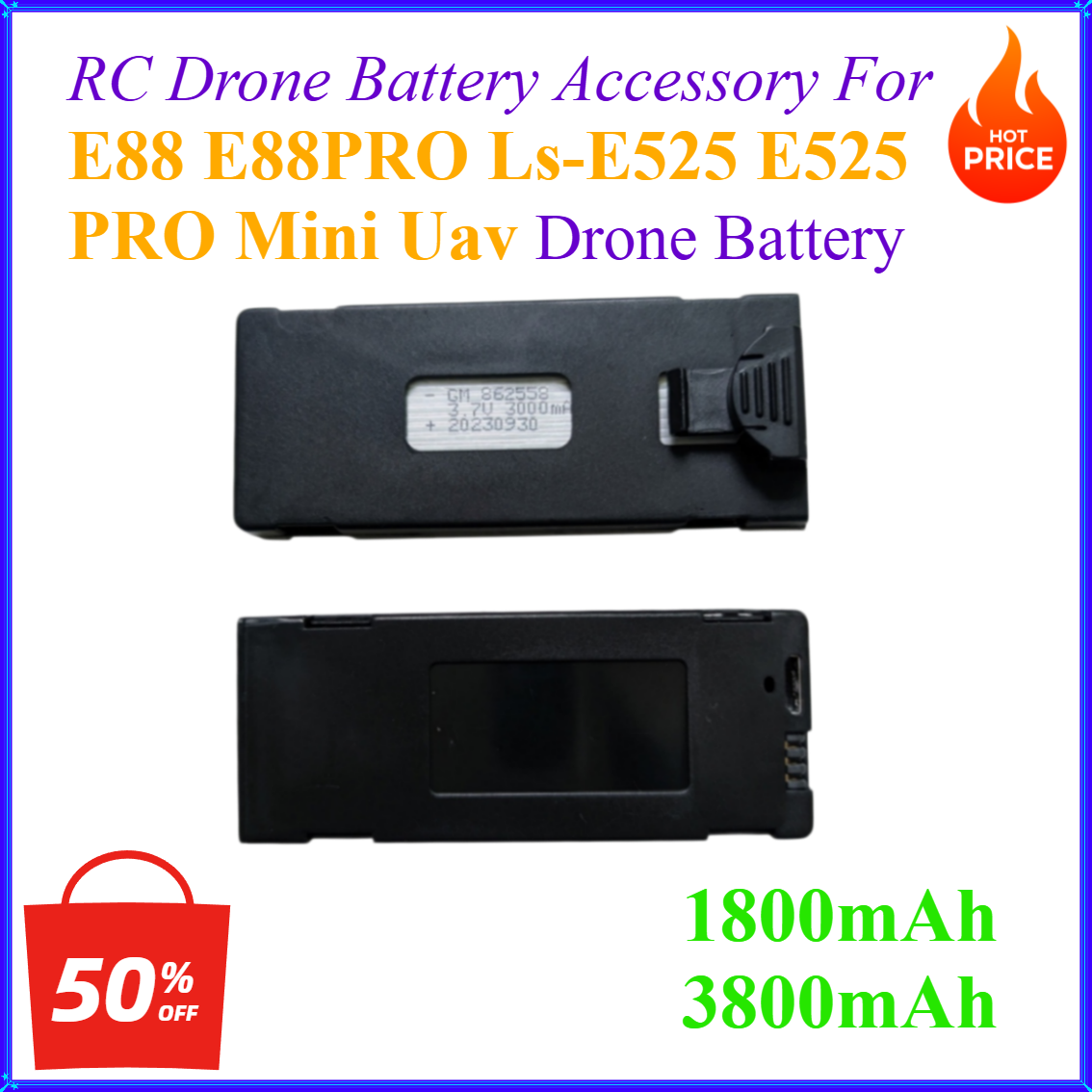 3.7V 1800mAh 3800mAh RC ドローンバッ - Drone Zll Rc のレビューと価格