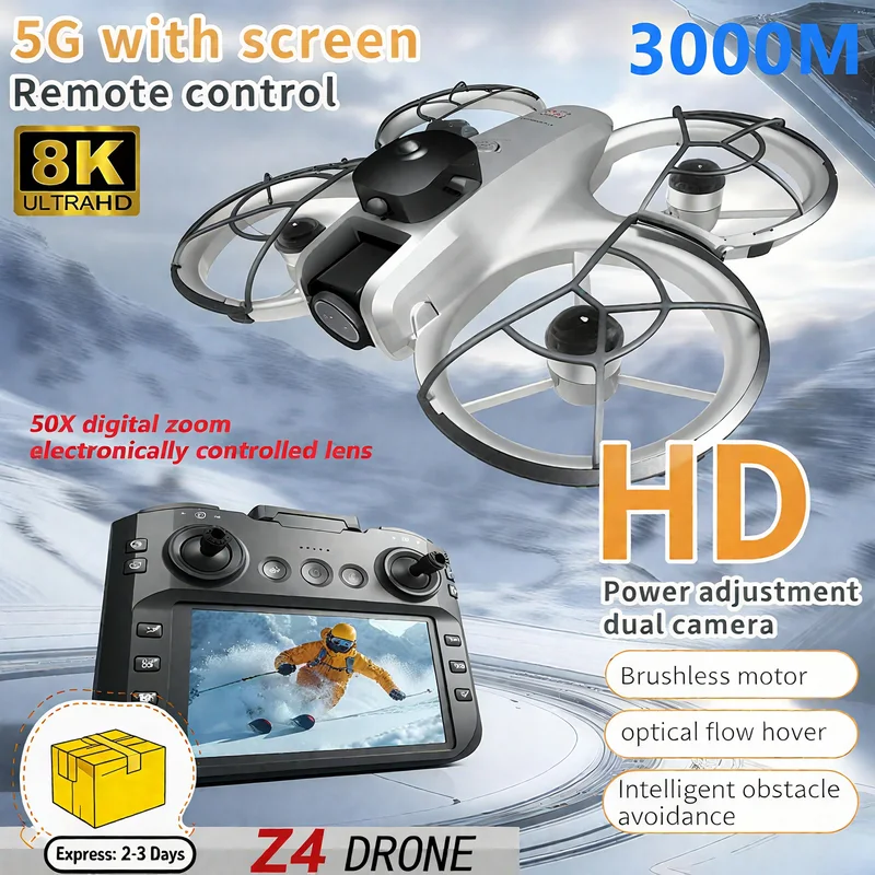 新型MINI Z4ドローン 4KプロフェッショナルWIFI  - Drone Dji Rc Pro のレビューと価格