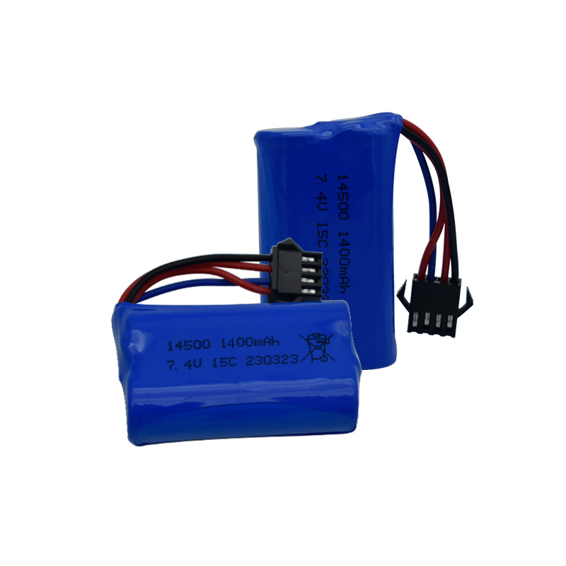 7.4V 1400mAh 14500 リチウムイオンバッテリ - Lipo Battery Charger のレビューと価格
