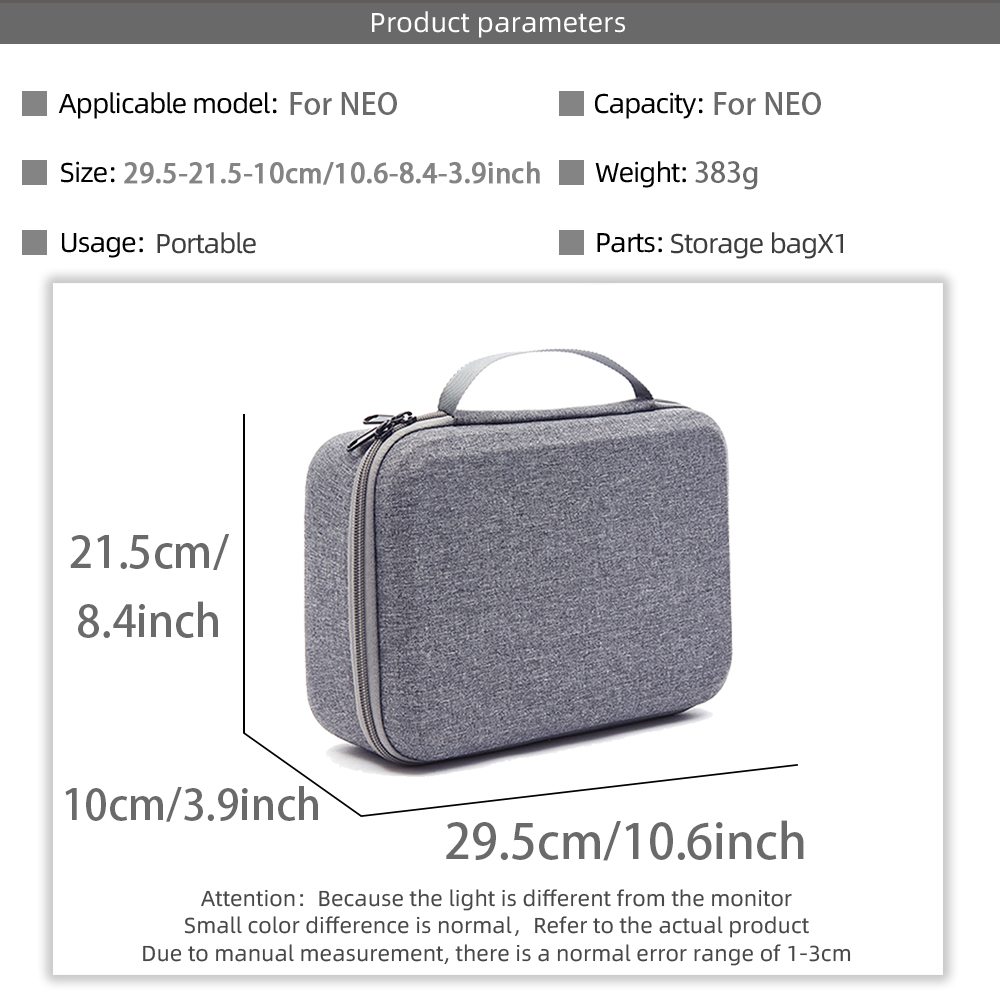 DJI Neo Mini用耐衝撃収納バッグ ポータブルハンド - Drone Neo Rc のレビューと価格
