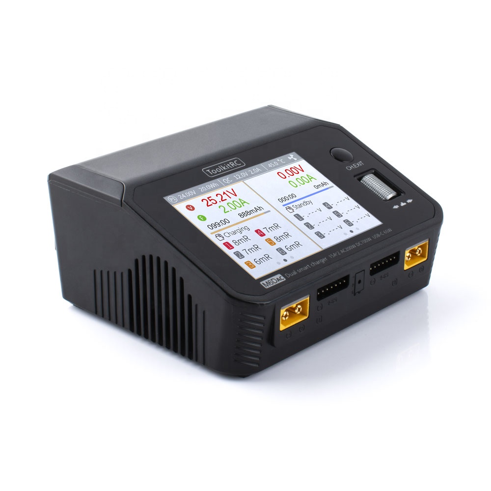 Toolkitrc M6DAC 350W×2 USB-C 6 - Lipo Battery Charger のレビューと価格