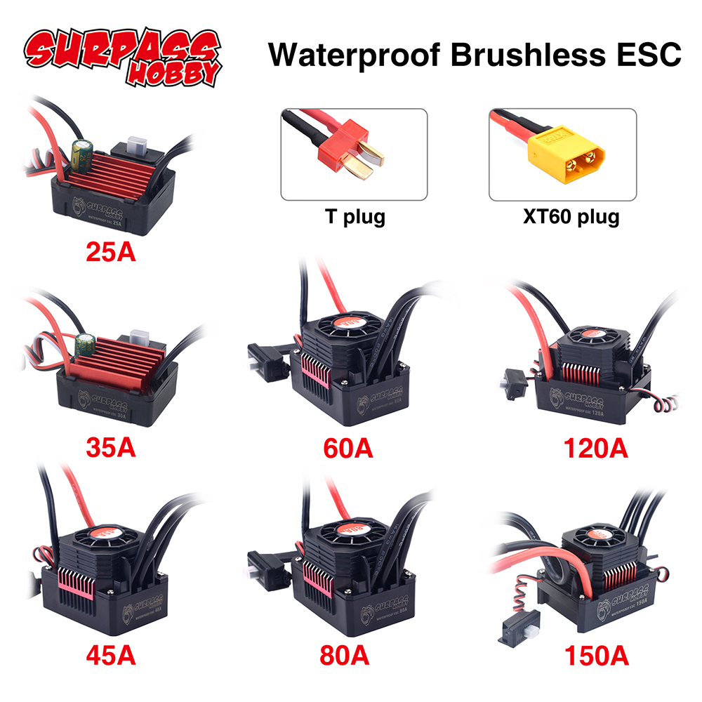 SURPASSHOBBY ESC 150A 80A 120A - Drone Motor Rc Car のレビューと価格