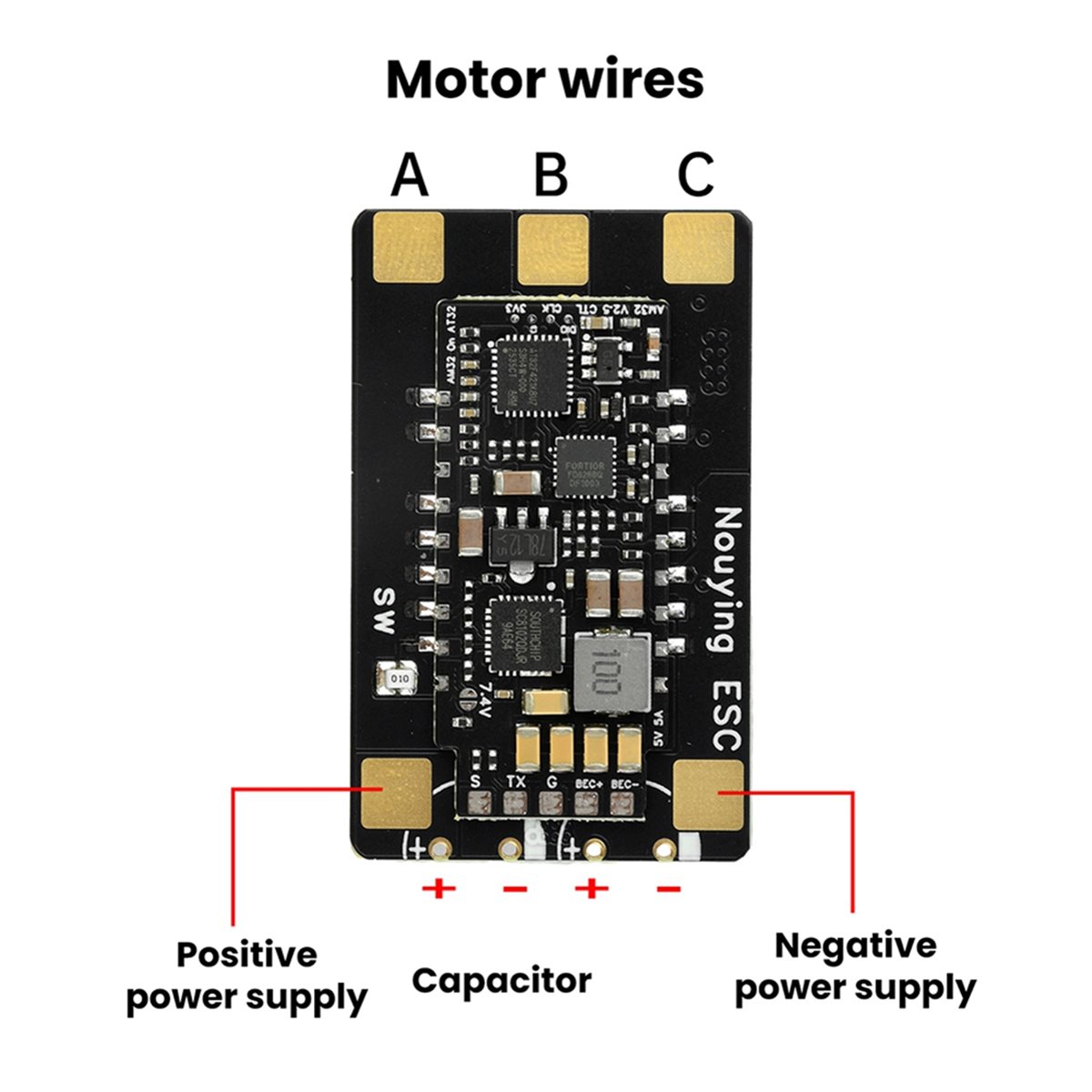Y1320A* ☀ ▃ 3-8S AM32 ESC ブラシレ - Drone Motor Rc Car のレビューと価格