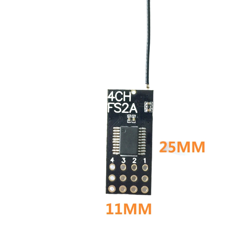 Flysky FS2A ミニレシーバー 4CH AFHDS  - Drone Rc Mini のレビューと価格