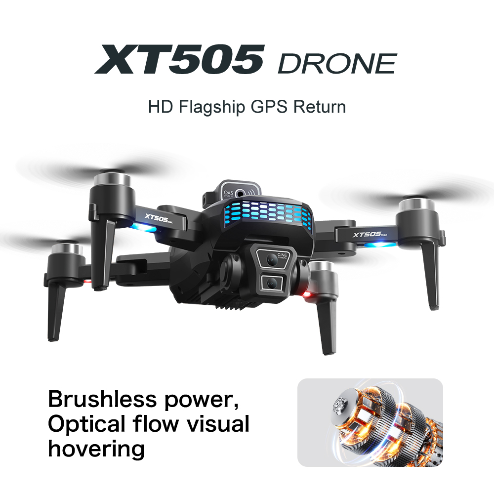 オリジナルXT505 5G GPSブラシレスドローン 折りた - Xt505 Rc Drone のレビューと価格