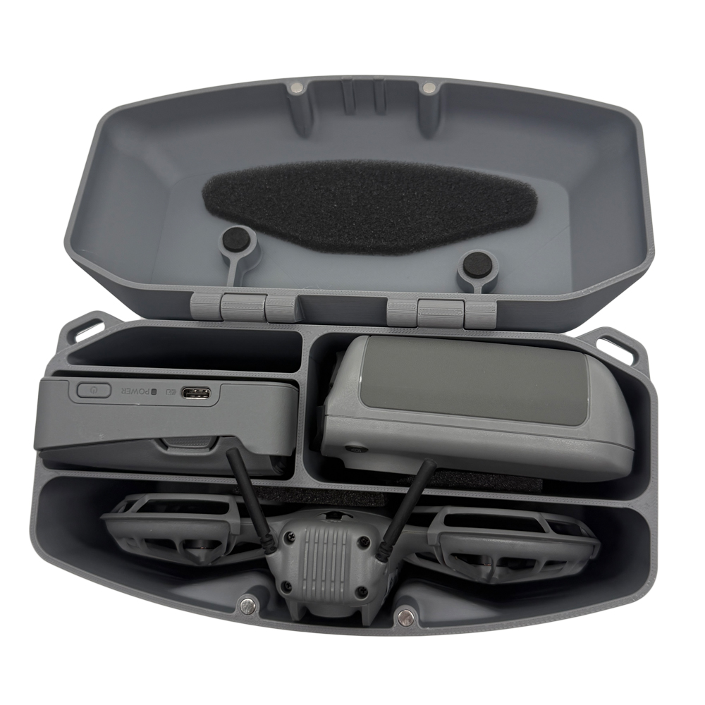 DJI Neo 2用3Dプリント製ボックス、磁気蓋付き、調整 - Drone Neo Rc のレビューと価格