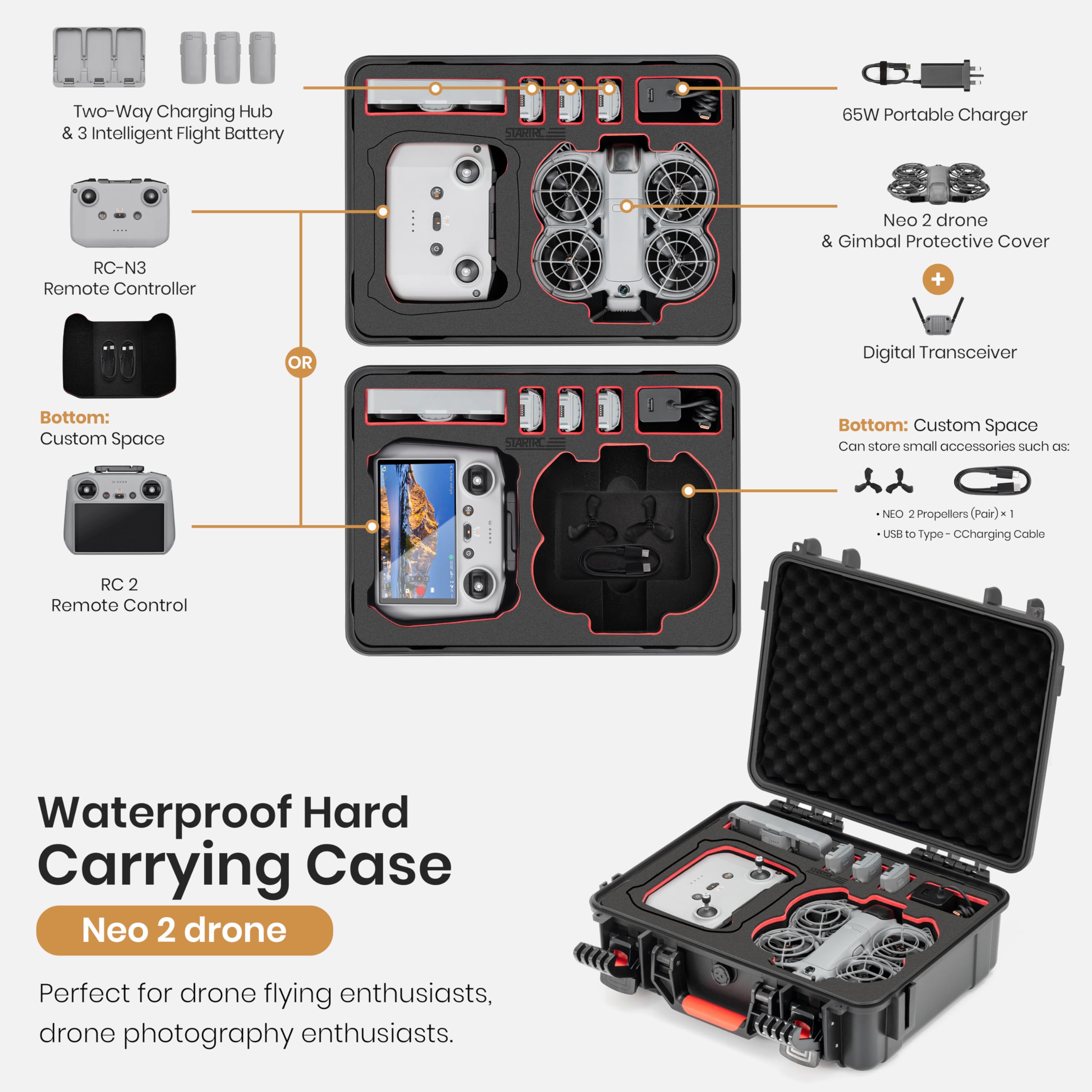 STARTRC DJI Neo 2ドローンアクセサリー用防水 - Drone Neo Rc のレビューと価格